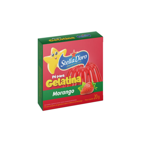 Gelatina de morango 20g l Stella Doro