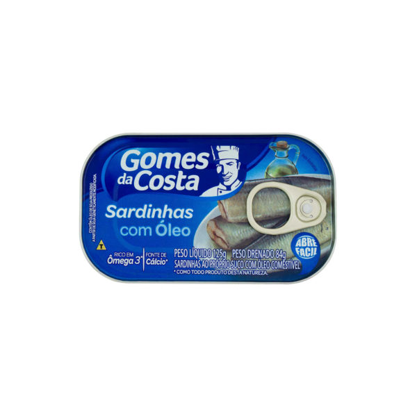Sardinha prop suco óleo 125g l Gomes