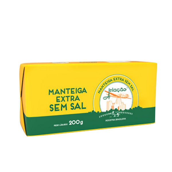 Manteiga sem sal tablete l Aviação 200g