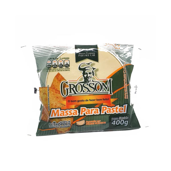 Massa para pastel comercial 400g l Grossoni