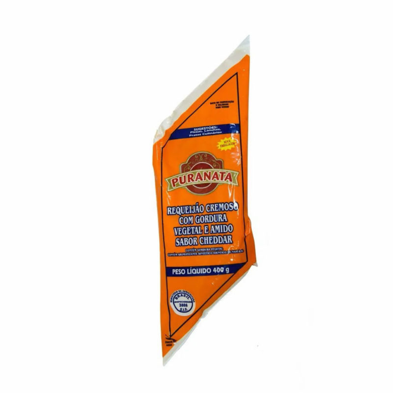 Requeijão sabor cheedar l Puranata 400g 1 Requeijão sabor cheedar l Puranata 400g