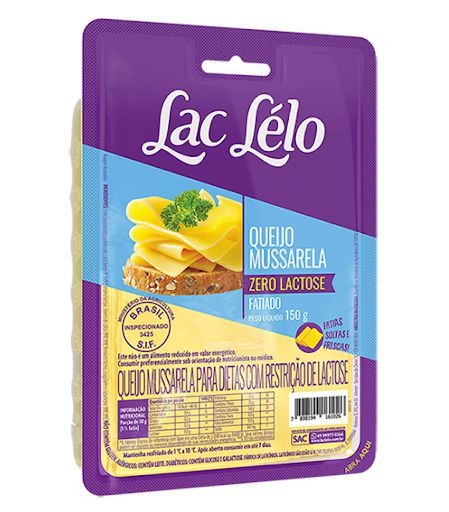 Mussarela fatiada zero lactose Lac Léo 200g