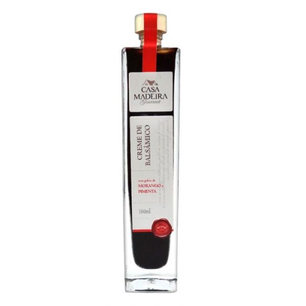 Creme Balsamico Morango e Pimenta  Casa da Madeira 240g