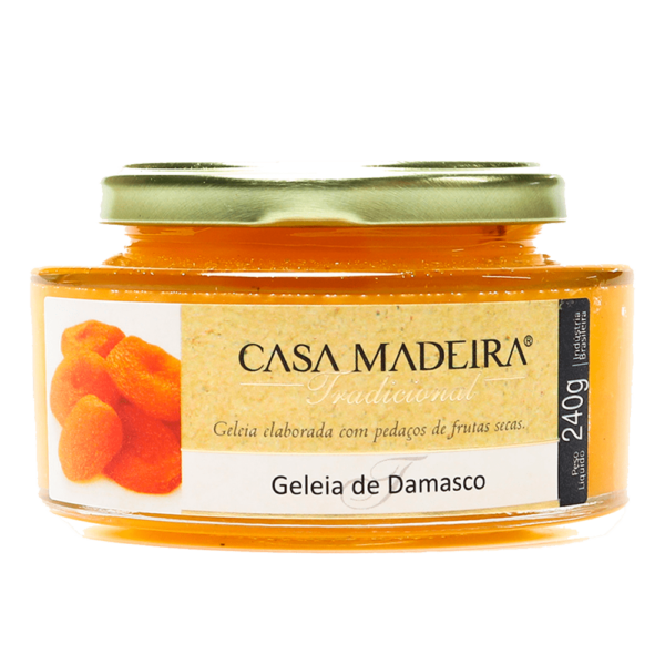 Geléia de Damasco com pedaços Casa da Medeira 240g